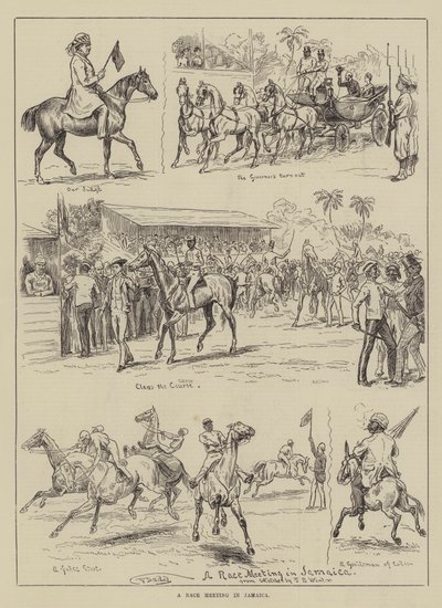 Reunión de carreras en Jamaica de Frank Dadd